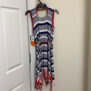 New with tags Paperdoll Dress size 12 girls red white and blue